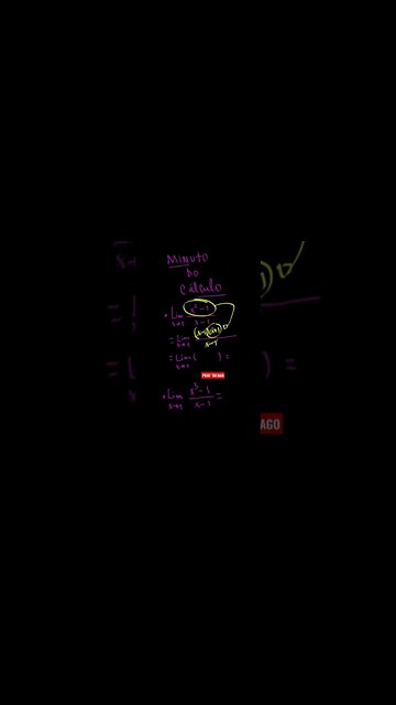 MINUTO DO CÁLCULO: LIMITES C/ PRODUTO NOTAVEIS