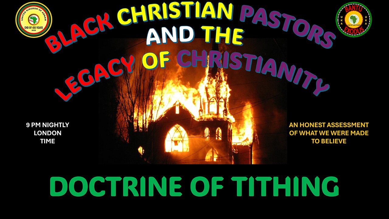 AFRICA IS THE HOLY LAND || BLACK CHRISTIAN PASTORS || DOCTRINE OF TITHING