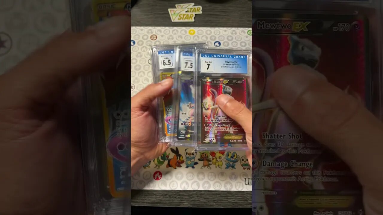 CGC Slabs! 900 Subscriber Giveaway! Peep those MewTwo’s! #shorts #pokemon #shortvideo