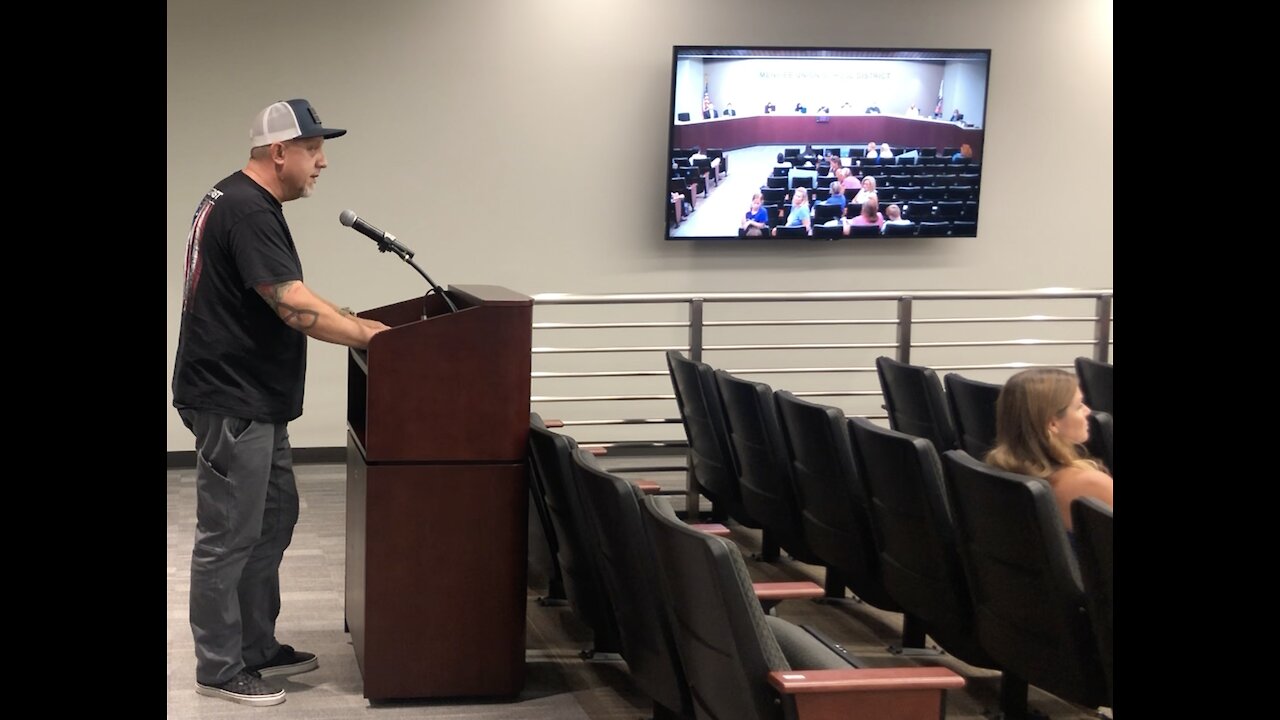 Pastor Simon Cooper at Menifee School Board Meeting