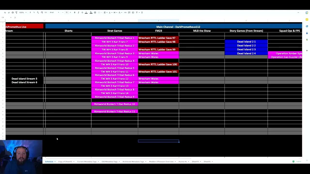 Channel Update for 1 May - Vacation, Streams, Rimworld, Warhammer 3, Wrexham and MORE!