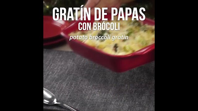 Potato Gratin with Broccoli