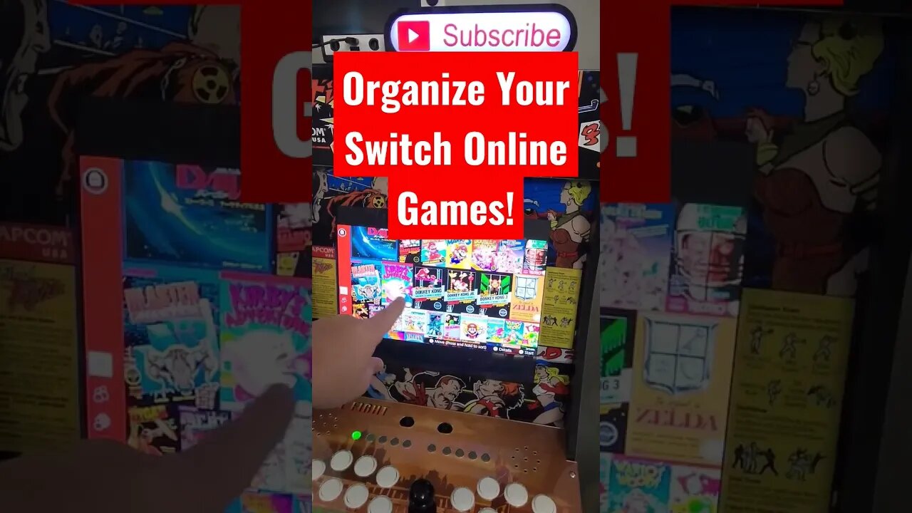 ORGANIZE YOUR SWITCH ONLINE GAMES!