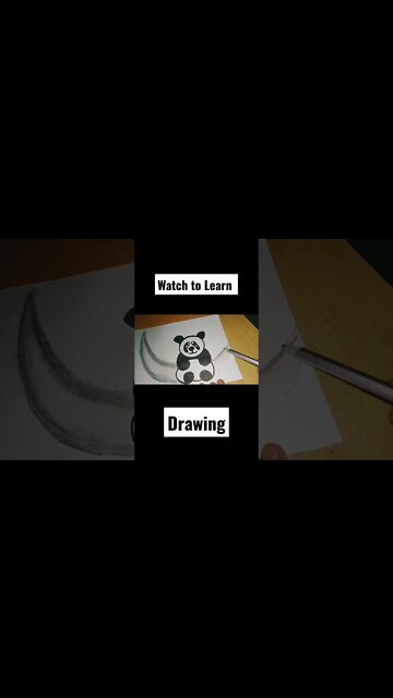 How to Draw a Cute Panda #howtodraw #shorts #drawing