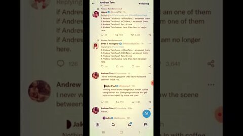 Andrew Tate back on Twitter | Elon Musk | Andrew Tate #shorts #tate #elonmusk