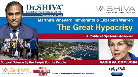Dr.SHIVA LIVE: Martha’s Vineyard Immigrants & Elizabeth Warren - The Great Hypocrisy