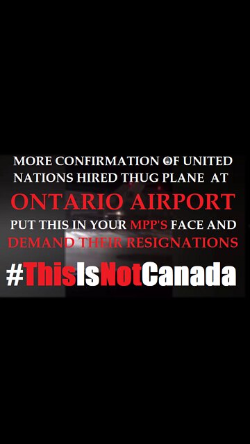 ANOTHER CONFIRMED SIGHTING OF UNITED NATIONS GLOBAL TERRORIST COP SHUTTLE IN ONTARIO