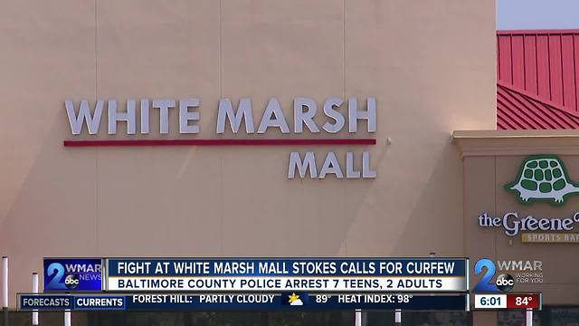 Fight At White Marsh Mall Stokes Calls For Curfew