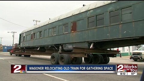 Wagoner relocating old train for gathering space