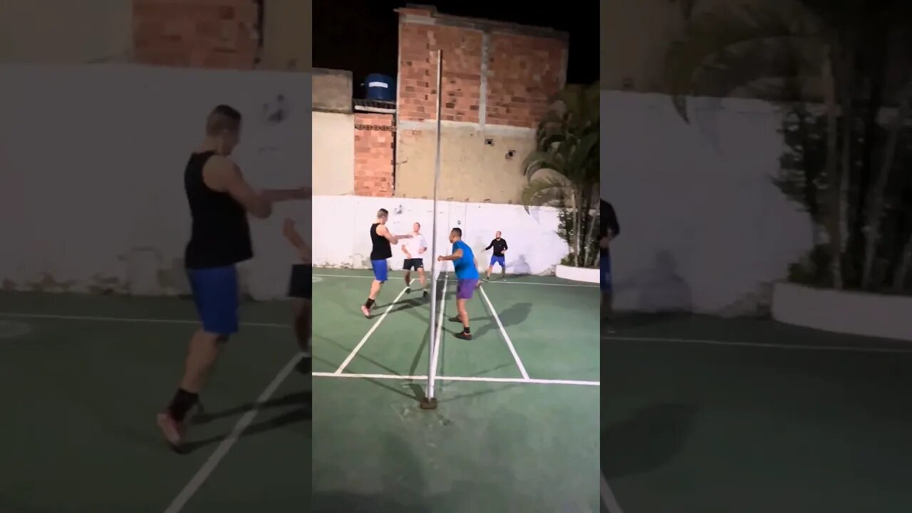 Duas finalizações perfeitas no futetênis! #futebol #futevôlei #futmesa