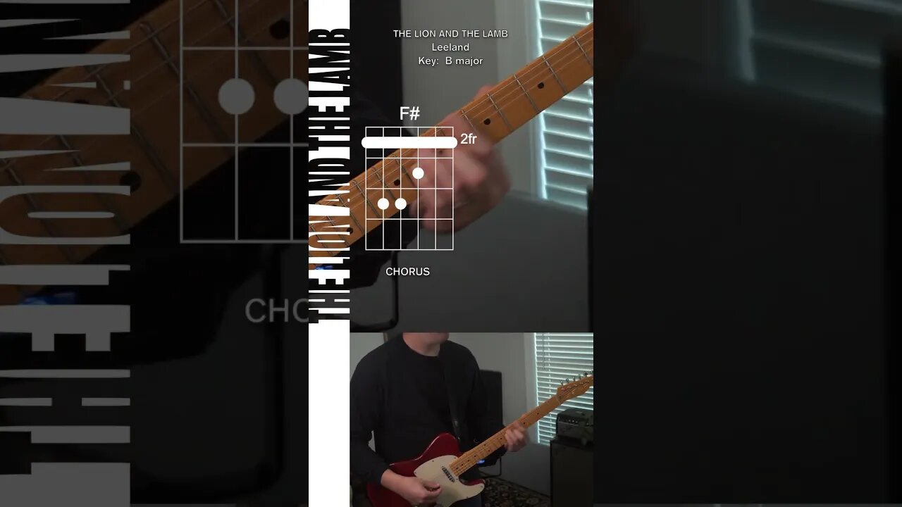 The Lion And The Lamb Electric Guitar Tutorial Lesson Leeland #guitar #christianmusic