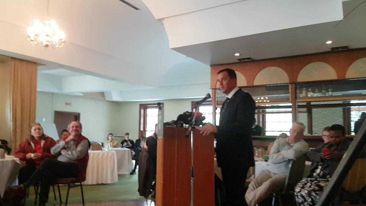 SOUTH AFRICA - Cape Town - John Steenhuisen speaks at the Cape Town Press Club (Video) (DGu)