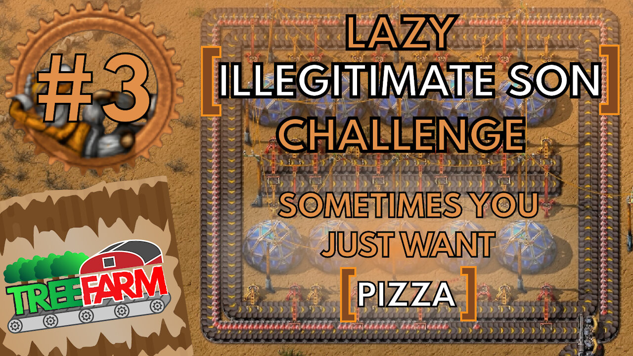 Sometimes you just want Pizza - Factorio Lazy [illegitimate son] Achievement challenge #3