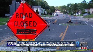 Carney neighbors frustrated with yet another water main break