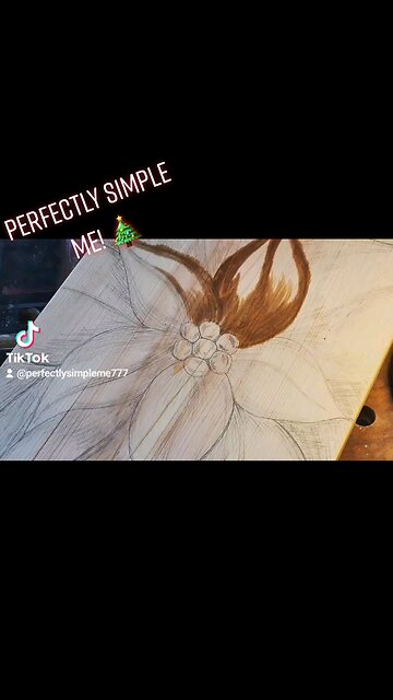 Hodgepodge wooden poinsettia Christmas tray Part~2~