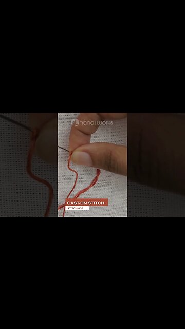 Cast on stitch #embroidery