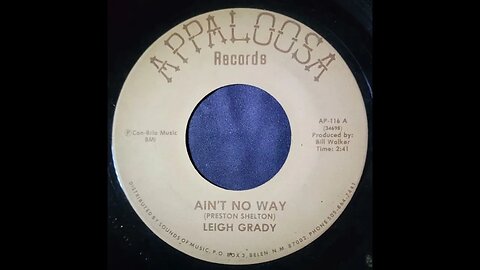 Leigh Grady – Ain't No Way