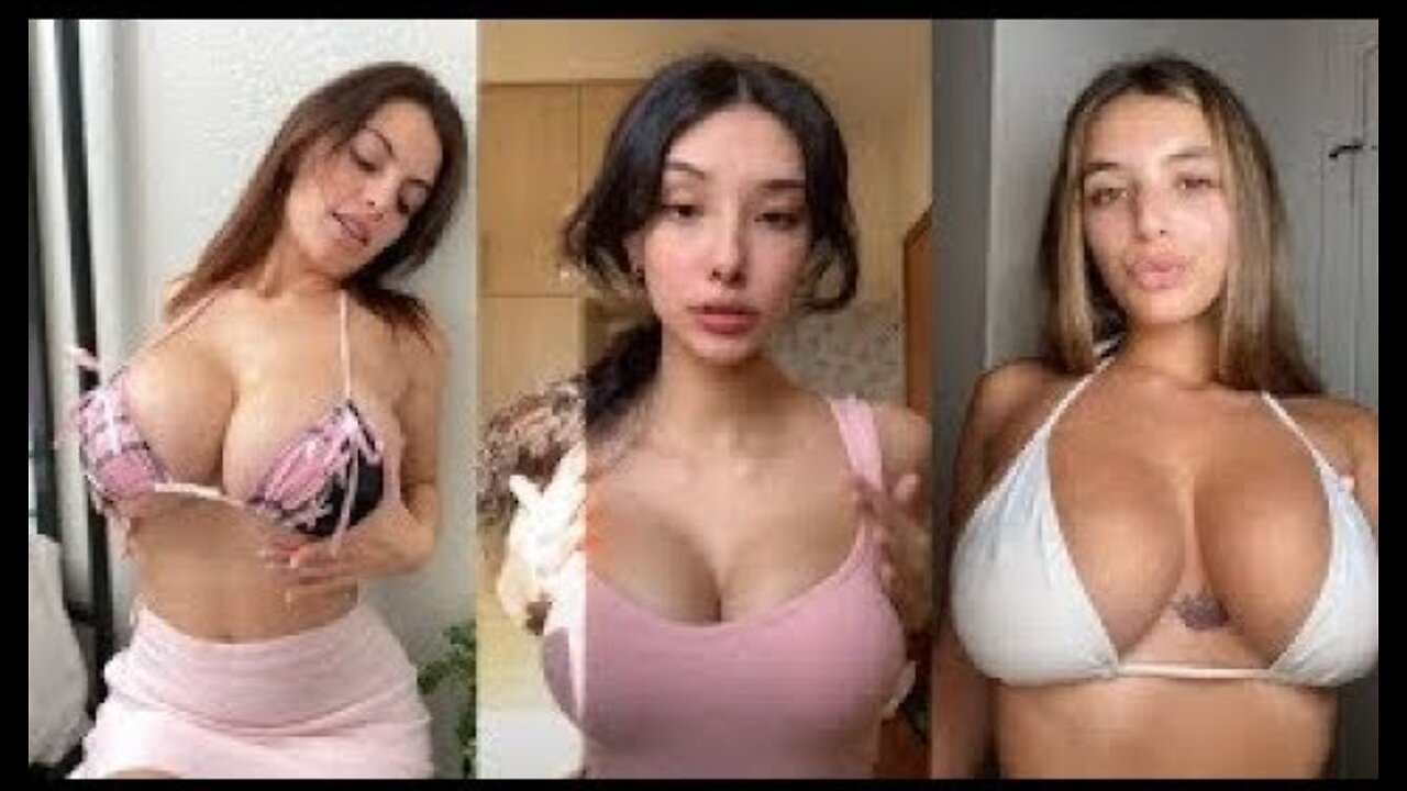 TikTok Busty Babes Big Boobs 🍒 Hot, sexy girls