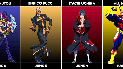 Anime Characters Born In June