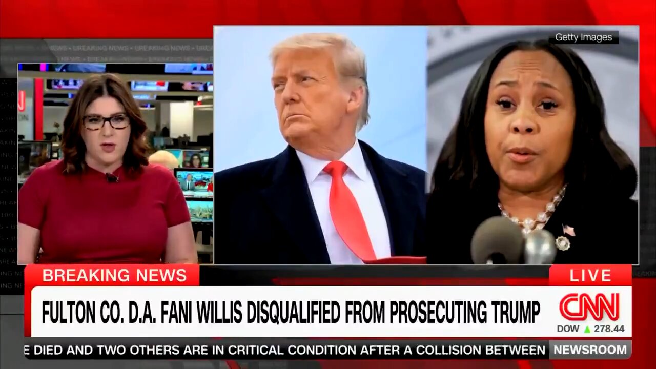 CNN reports that Trump's Georgia election case is unraveling following the dismissal of Fani Willis