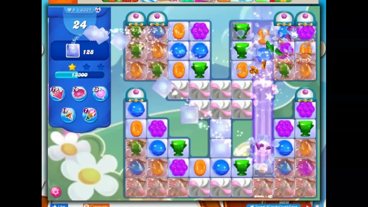 Candy Crush Level 6327 Talkthrough, 25 Moves 0 Boosters