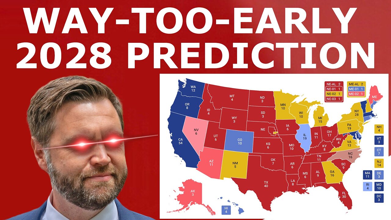 VANCE vs. NEWSOM! - Way-Too-Early 2028 Election Prediction