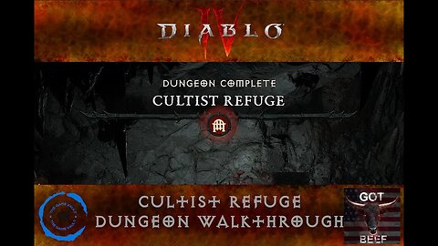 Diablo IV Cultist Refuge Dungeon Walkthrough