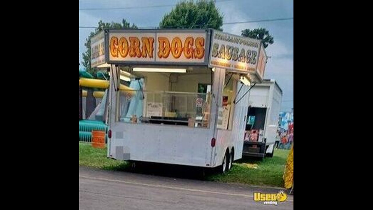 2003 United Carnival Style Concession Trailer Festival Food Stand for Corn Dogs & Hot Dogs