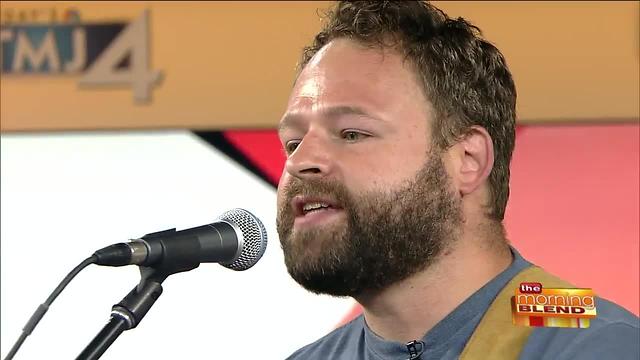 Veteran Jesse Frewerd singing "Soldier Coming Home"