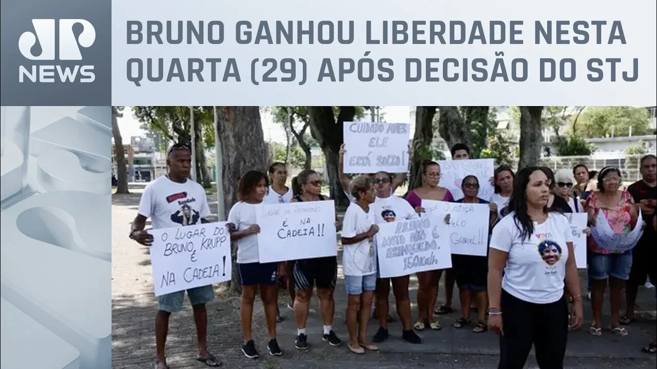 Família de jovem morto por Bruno Krupp protesta contra a soltura do modelo