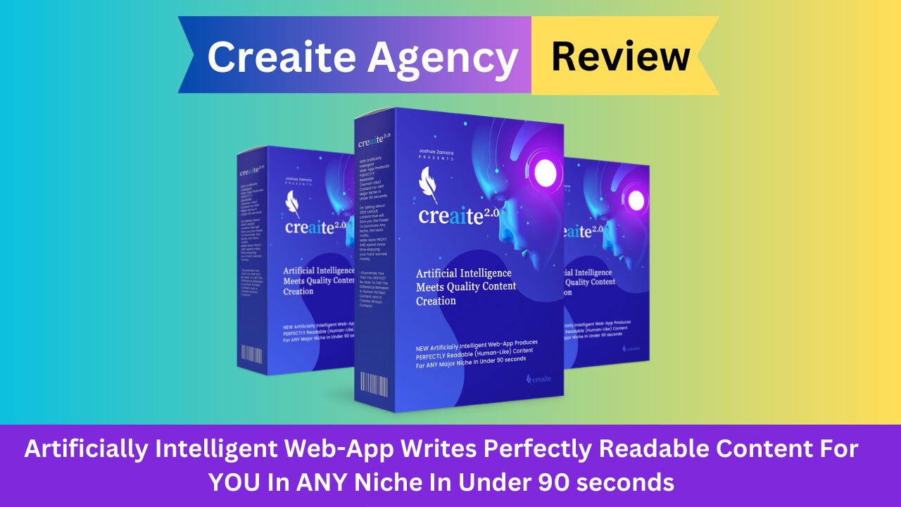 ✅Creaite Agency Review 👉AI Web App Writes Perfectly Readable Content In ANY Niche