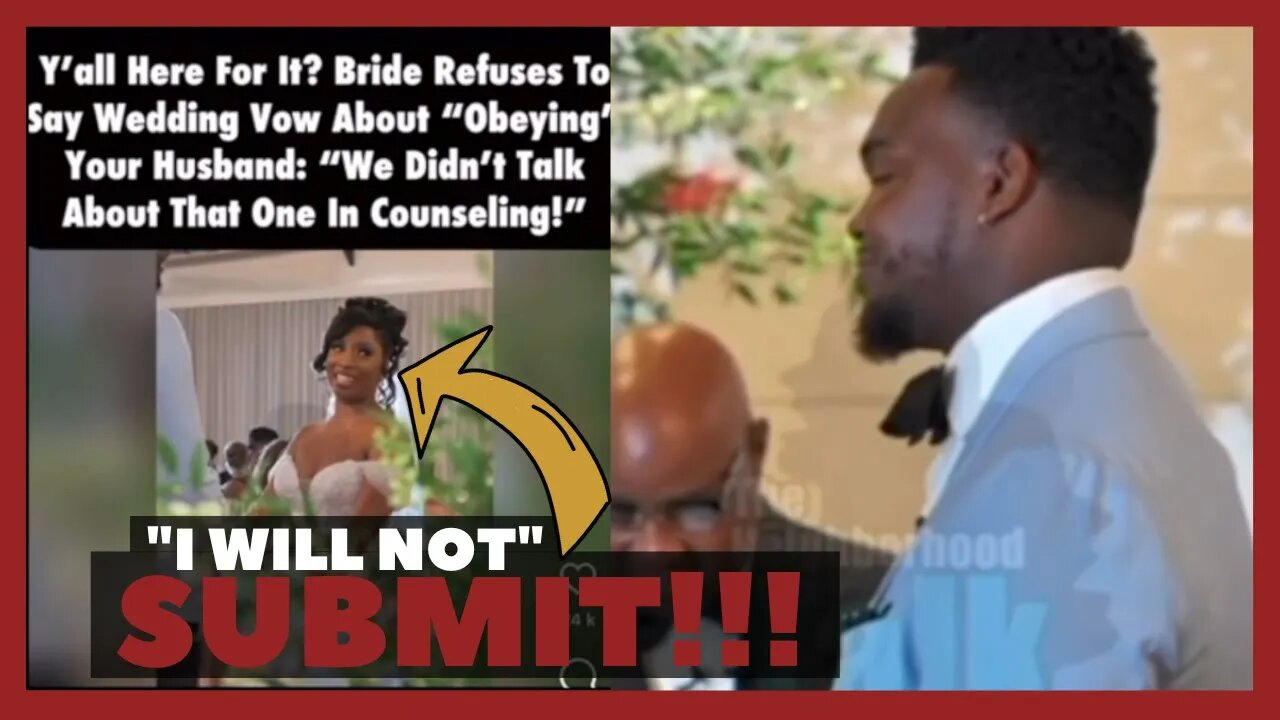 Black Woman REFUSES to Say Her Vow’s on Her Wedding Day