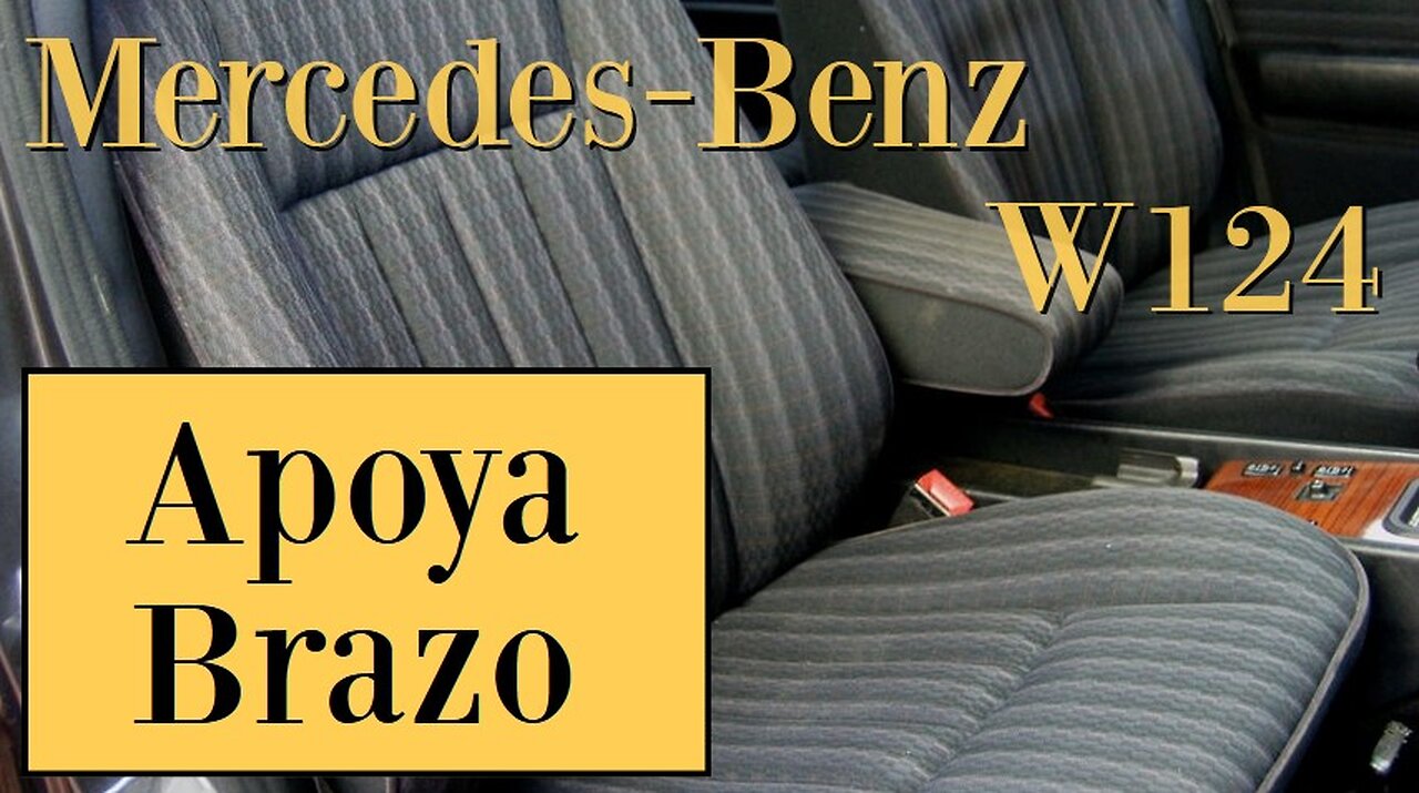 Mercedes Benz W124 - Cómo abrir el asiento y montar un apoya brazo tutorial