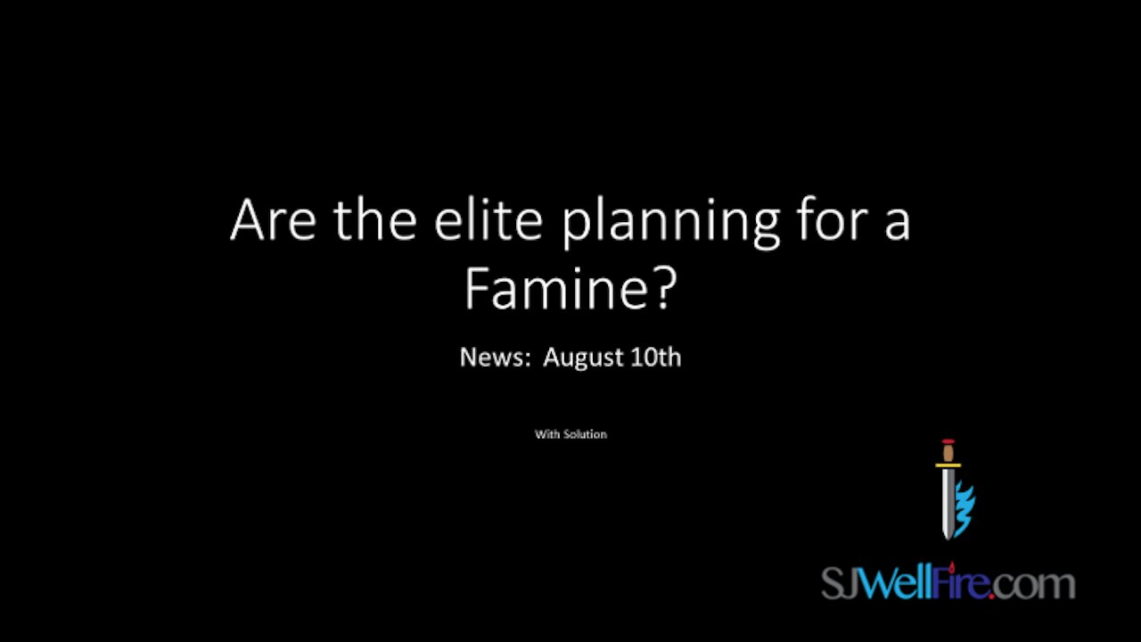 Is there going to be a Famine?