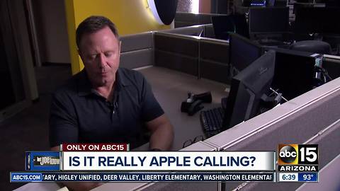 Apple support call scam targeting Valley families