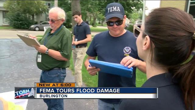 FEMA tours flood damaged areas of SE Wisconsin