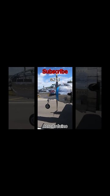 Watch Massive #B25J Propeller Gear Up #Aviation #Avgeeks #AeroArduino