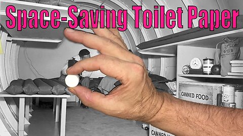 Incredible Miniature Toilet Paper Tablets For Backpackers And Preppers
