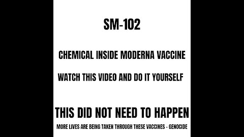 SM-102 Chemical Inside Moderna Vaccine