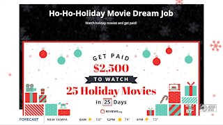 Get paid $2,500 to watch 25 holiday movies in 25 days