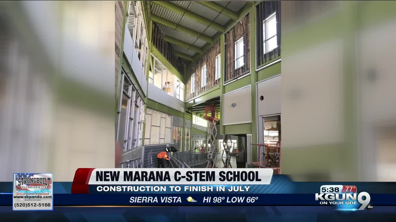 Construction on Dove Mountain C-STEM school inches closer to completion