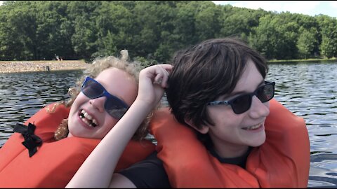 Paddle boating on Greenbriar Lake Maryland