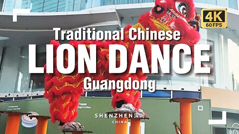 We Witnessed a Guangdong Style Traditional Chinese Lion Dance in Shenzhen! 🇨🇳