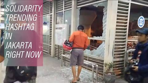 Mayhem in the Indonesian capital after explosions