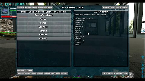 ARK Survival OMEGA 3 Player Rank up