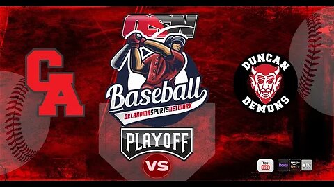 ⚾️LIVE OSSAA Regional Baseball Carl Albert vs Duncan Finals