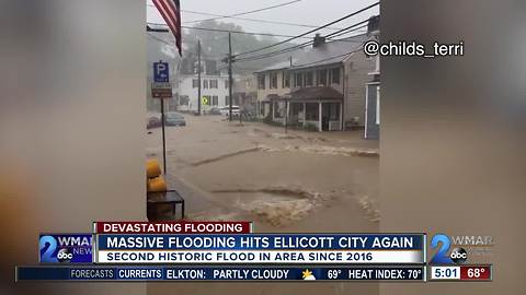 Flash flooding washes away homes and businesses in Ellicott City