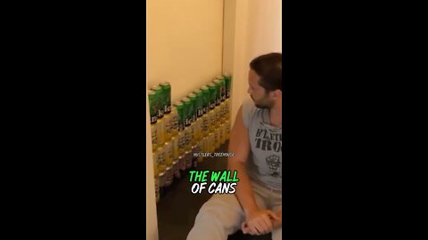 the wall of cans