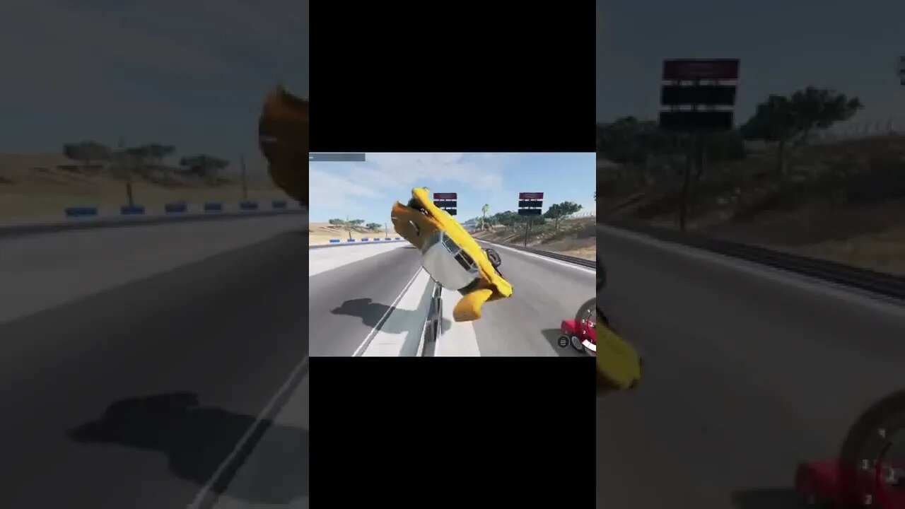 around a pole / BeamNG DRIVE