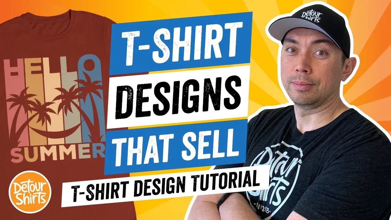 T-Shirt Designs That Sell - T Shirt Design Tutorial for Non-Designers, Make This for Print on Demand